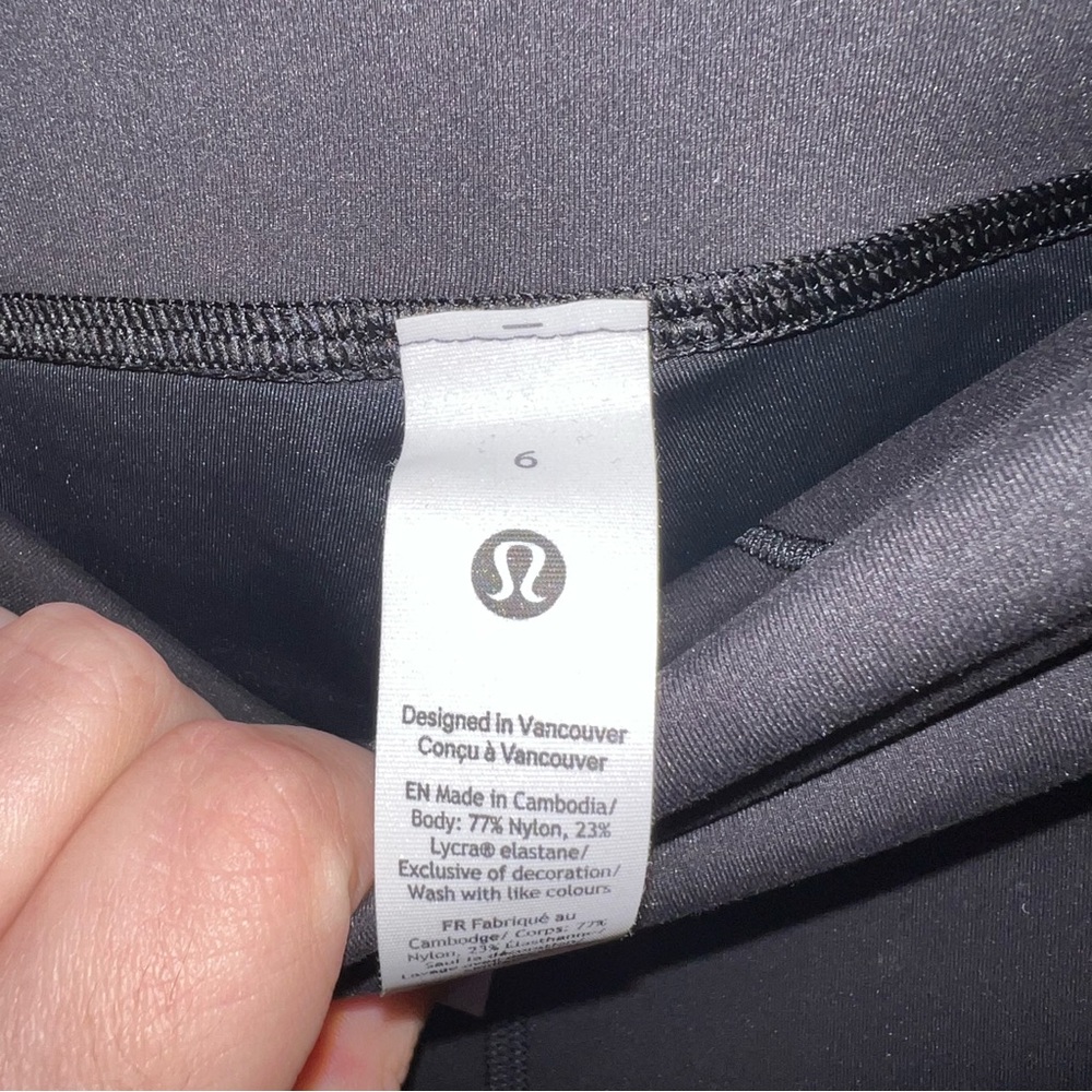 Lululemon Wunder Train HR 25” Black Leggings Size 6 NWT - Picture 12 of 14